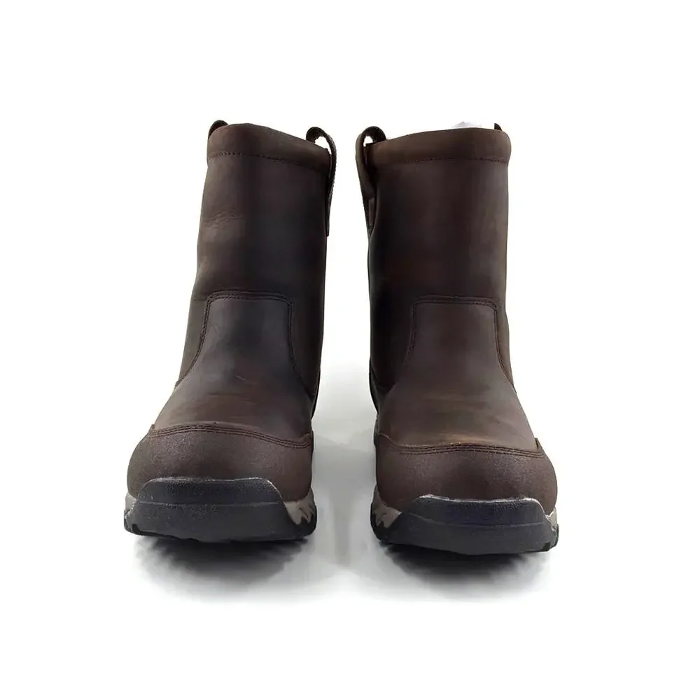 Duluth Men's Dark Brown Wild Boar Insulated Pull On Boots Size 12W